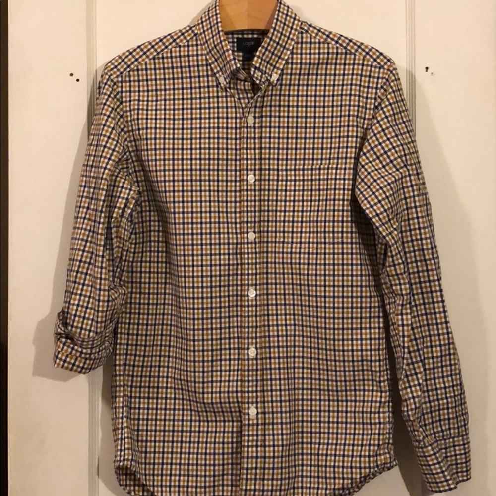 J. Crew Slim-fit checked shirt